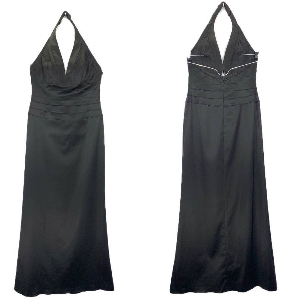 Caché halter style full length formal gown